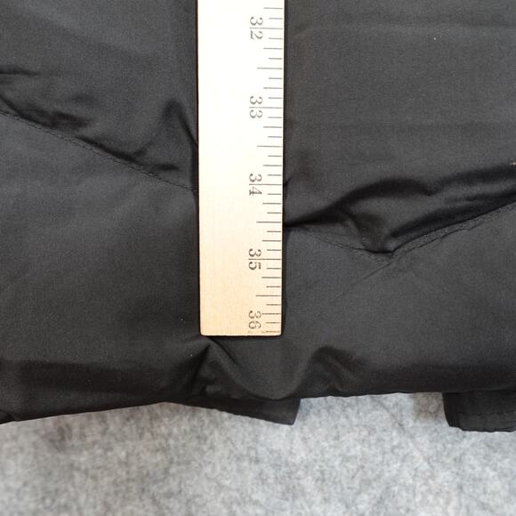 Ralph Lauren Coat Womens Extra Large Black Goose Down Puffer Hooded Parka Long - Picture 10 of 12